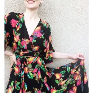 NWT Anthro/Farm Rio Cashew Wrap Maxi Dress Size M